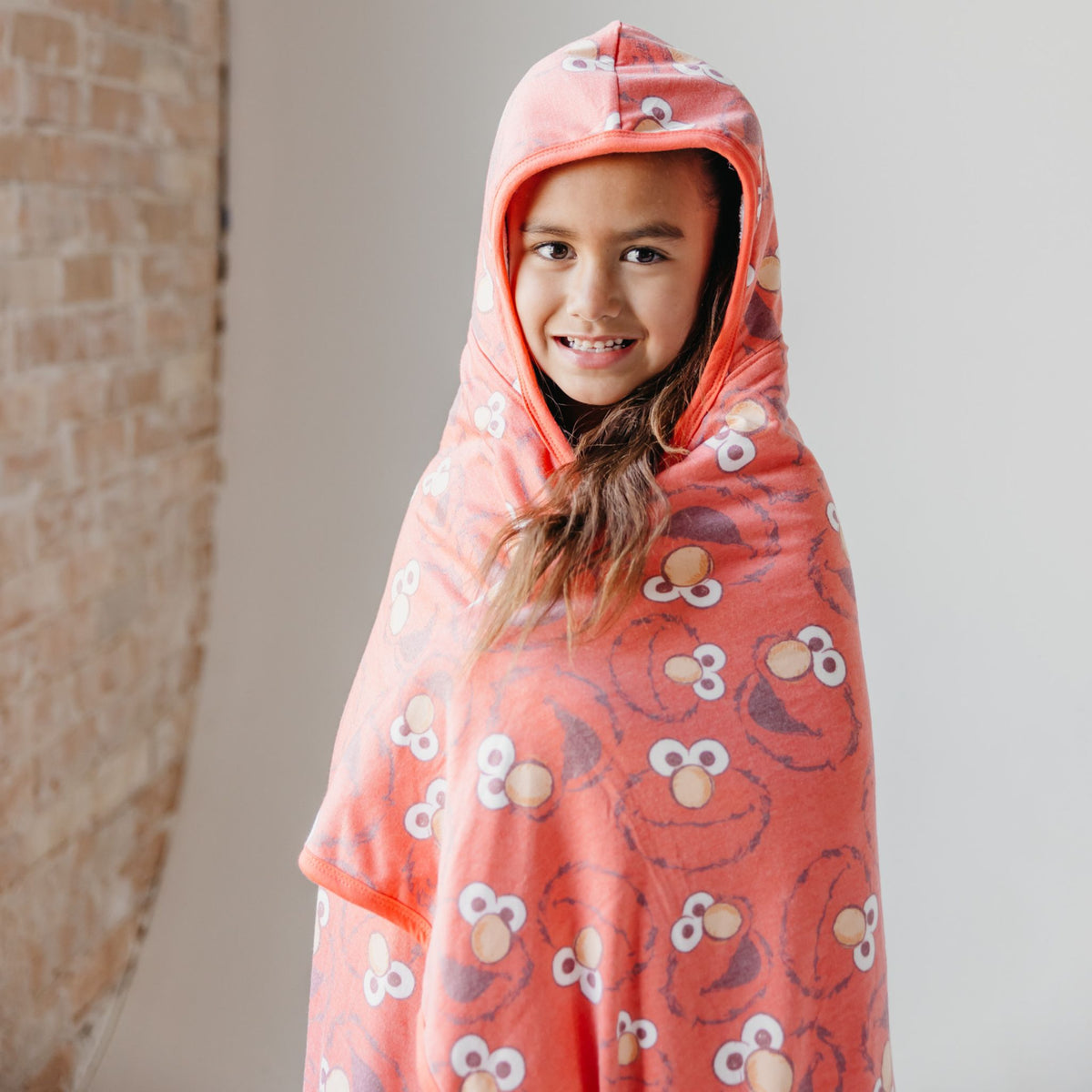 Premium Big Kid Hooded Towel - Elmo