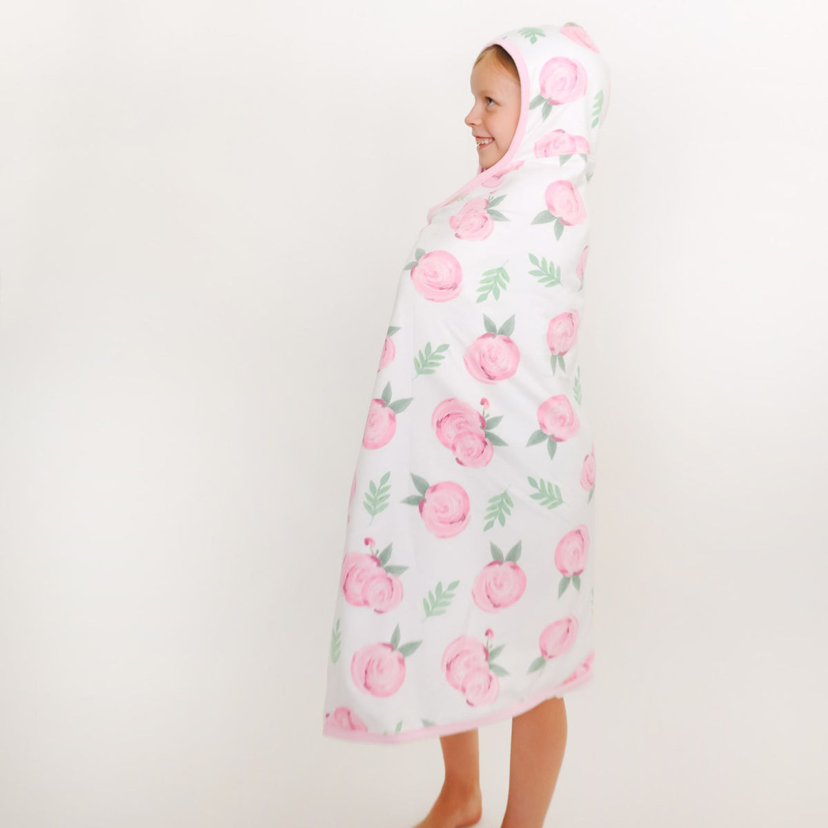 Premium Big Kid Hooded Towel - Grace