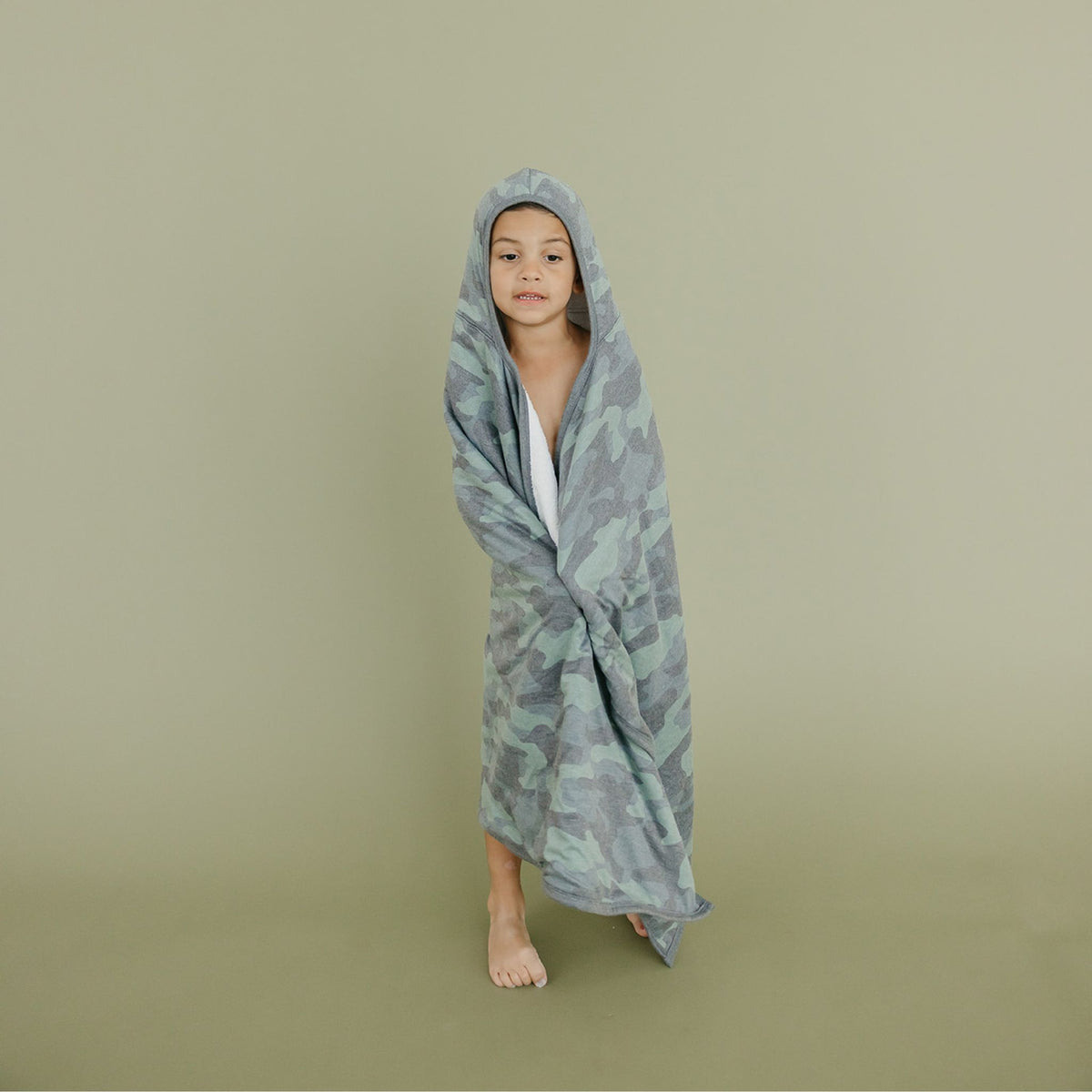 Premium Big Kid Hooded Towel - Hunter