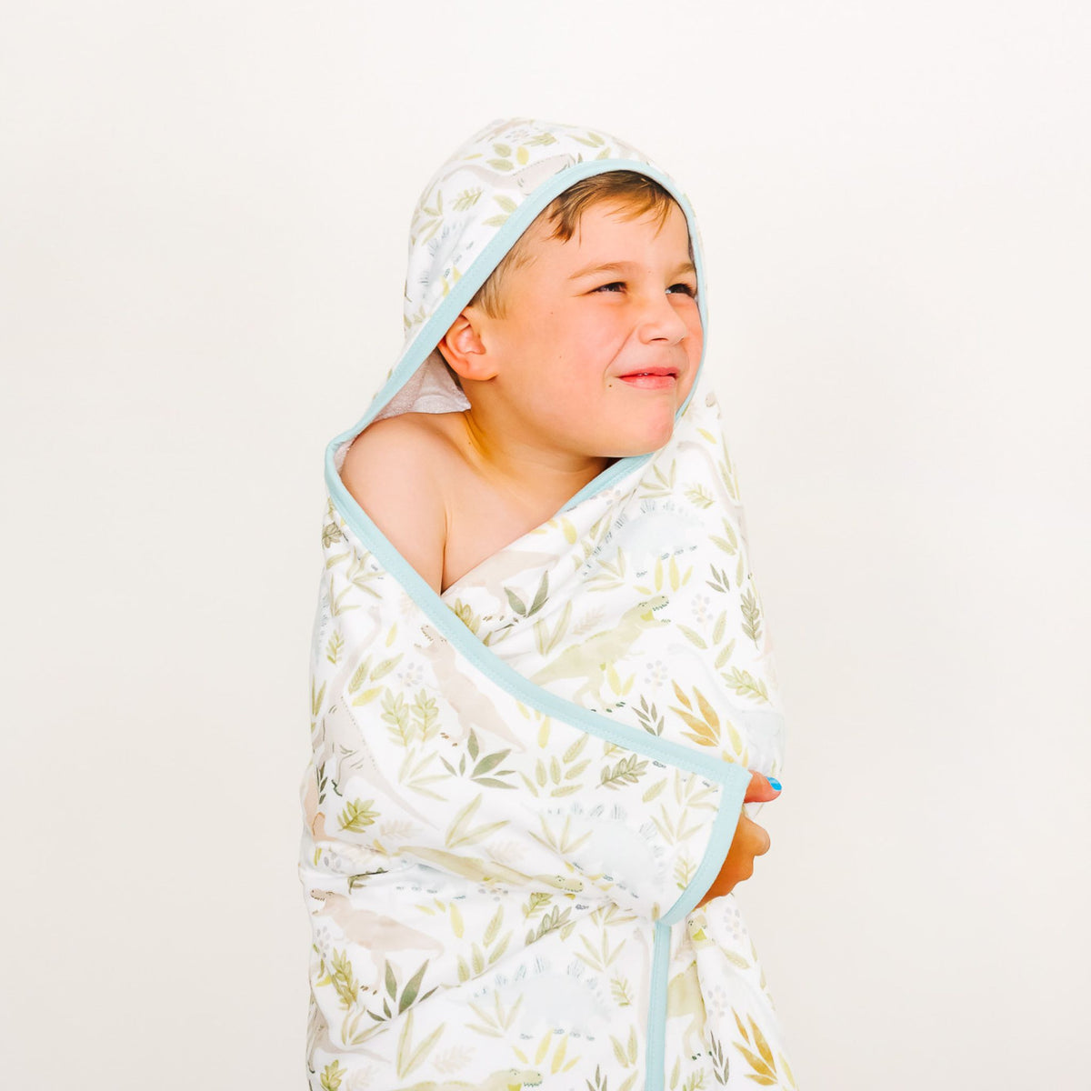 Premium Big Kid Hooded Towel - Rex