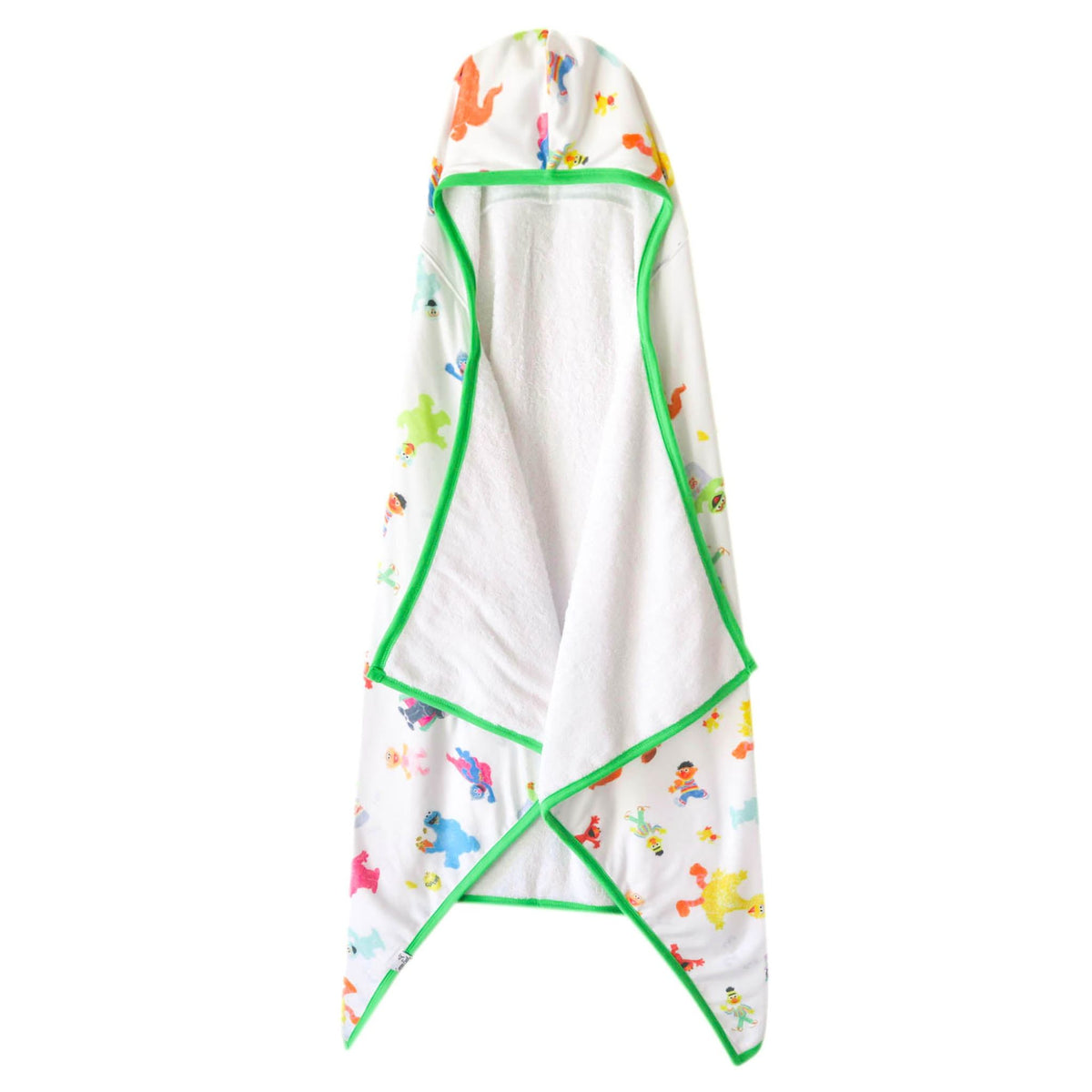 Premium Big Kid Hooded Towel - Sesame Friends