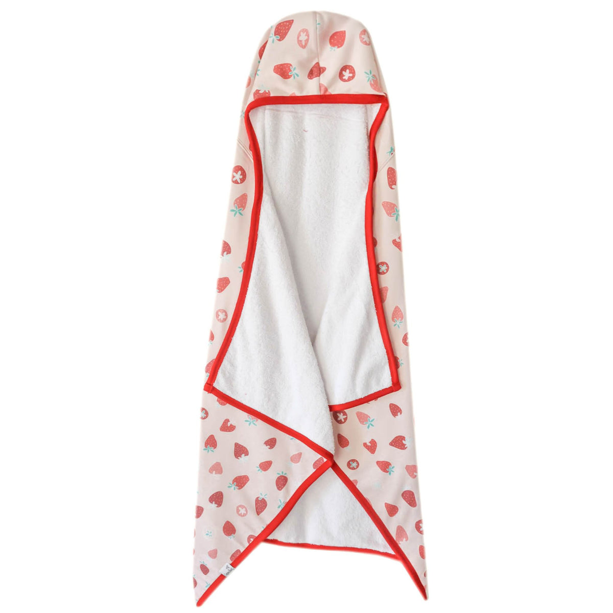 Premium Big Kid Hooded Towel - Strawberry