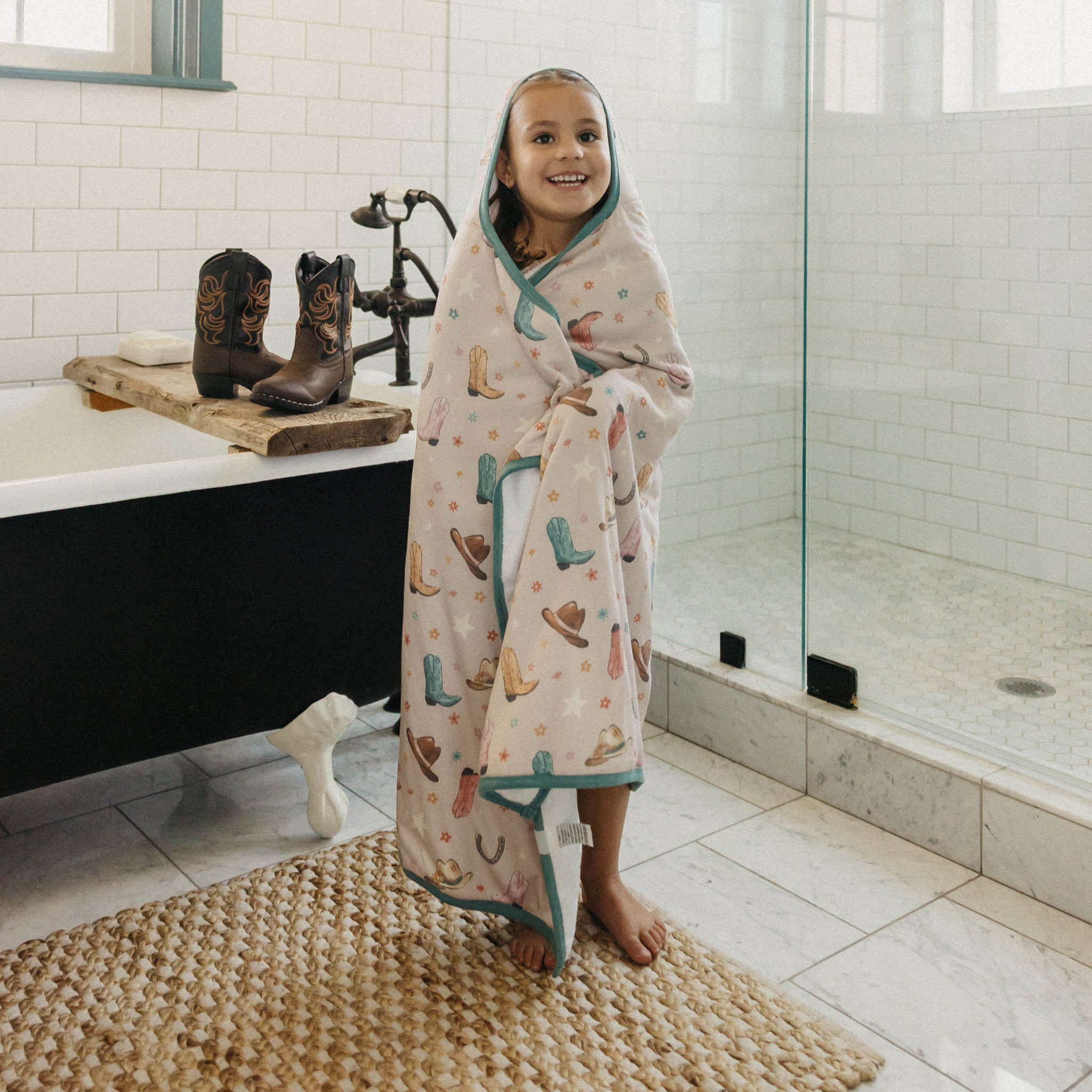 Premium Big Kid Hooded Towel - Cheyenne