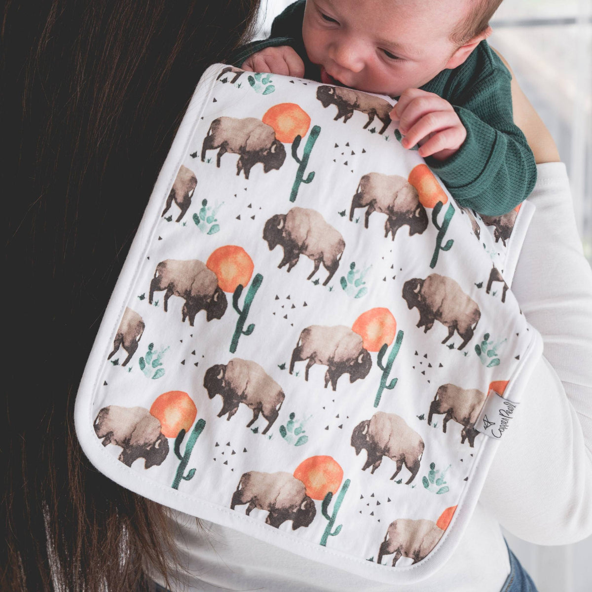 Premium Burp Cloths - Bison