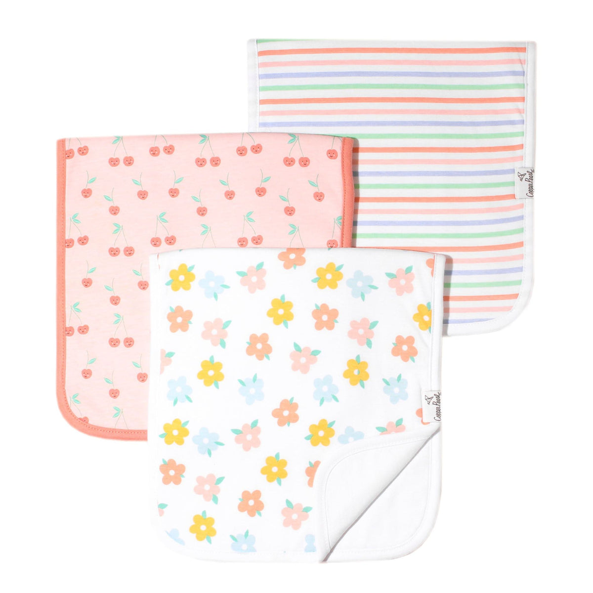 Premium Burp Cloths - Cheery