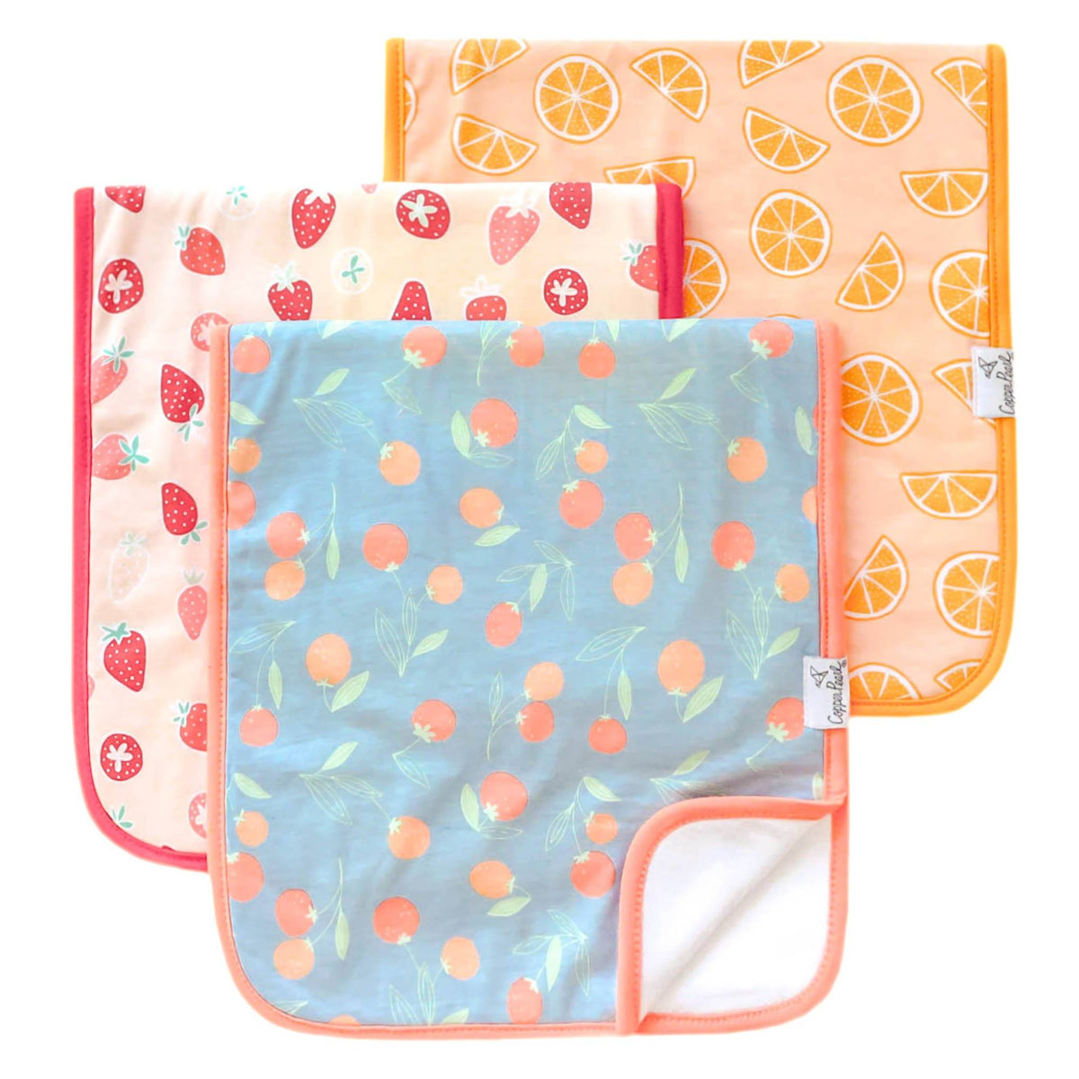 Premium Burp Cloths - Clementine