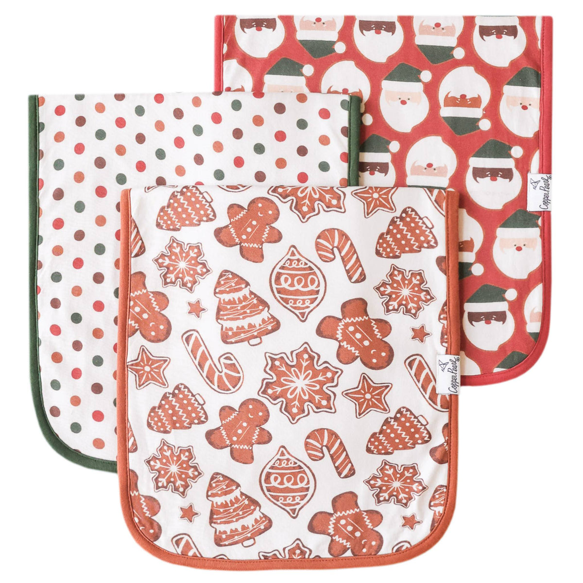 Premium Burp Cloths - Gingerbread