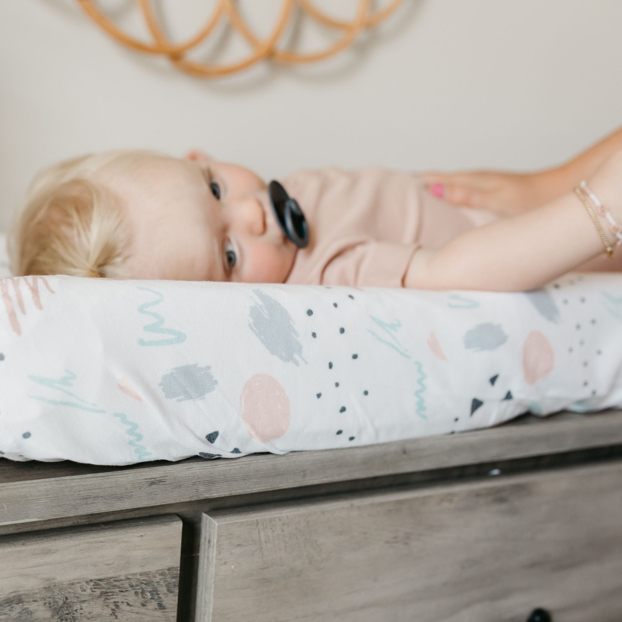 Premium Knit Diaper Changing Pad Cover - Bayside