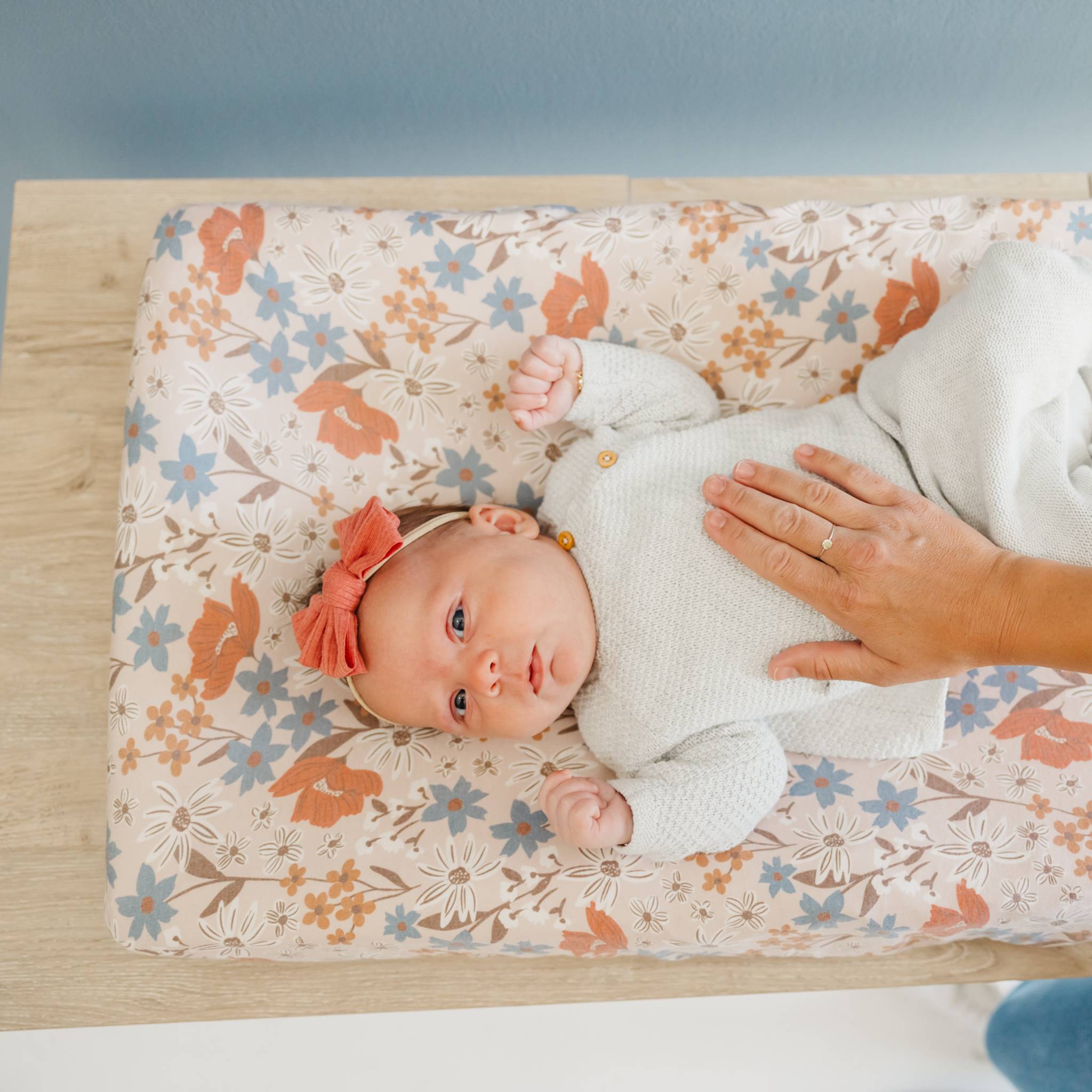 Premium Knit Diaper Changing Pad Cover - Eden