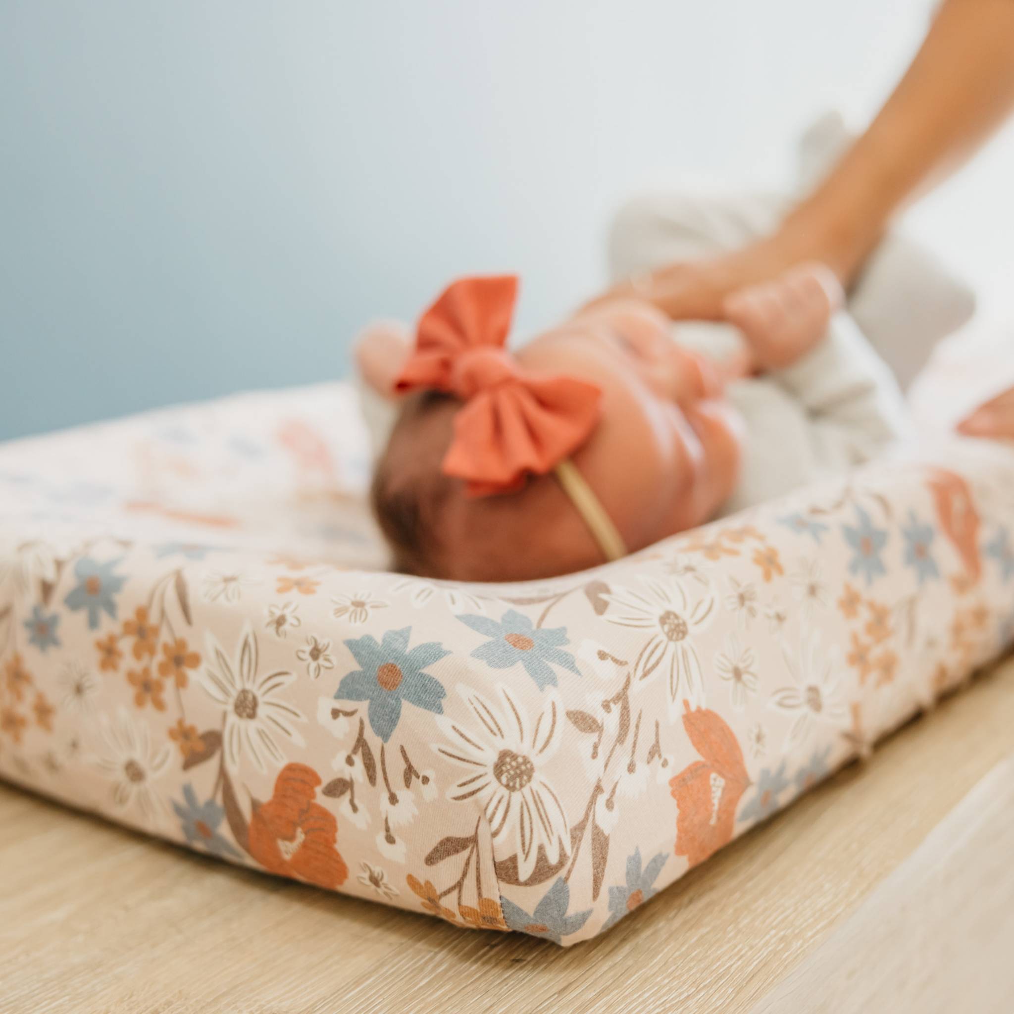 Premium Knit Diaper Changing Pad Cover - Eden