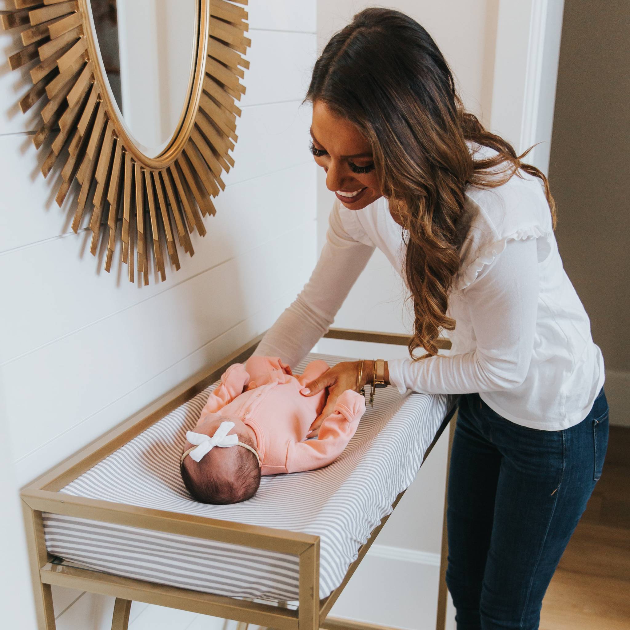 Premium Knit Diaper Changing Pad Cover - Everest