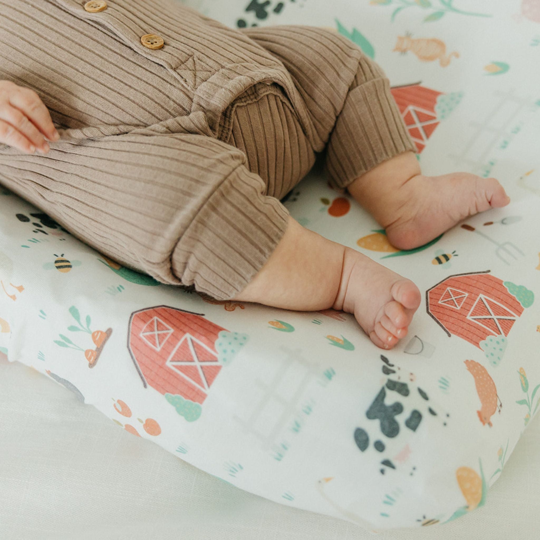 Premium Knit Diaper Changing Pad Cover - Farmstead