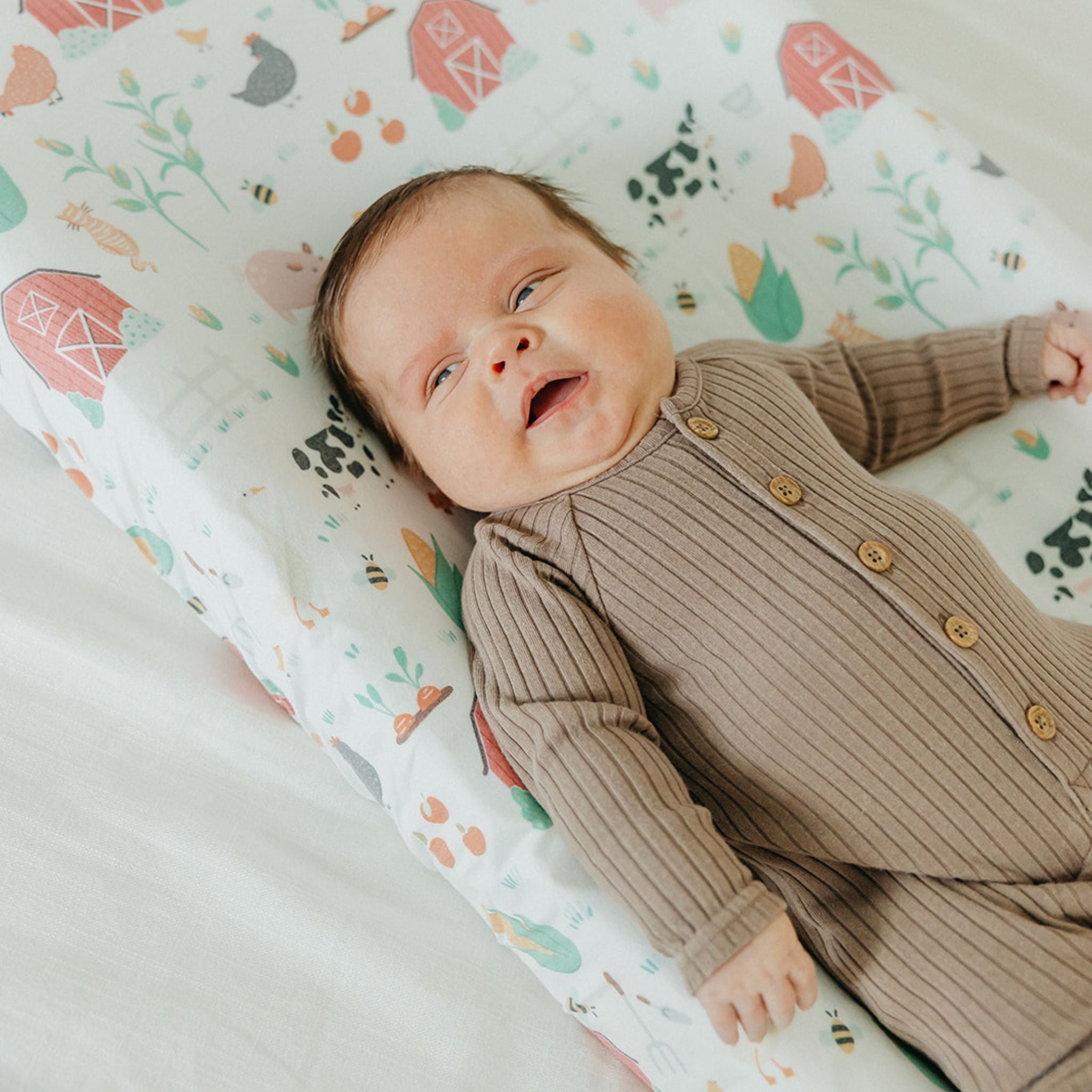 Premium Knit Diaper Changing Pad Cover - Farmstead