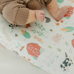 Premium Knit Diaper Changing Pad Cover - Farmstead