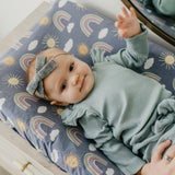 Premium Knit Diaper Changing Pad Cover - Hope