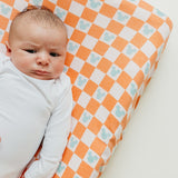 Premium Knit Diaper Changing Pad Cover - Mickey Mouse Check