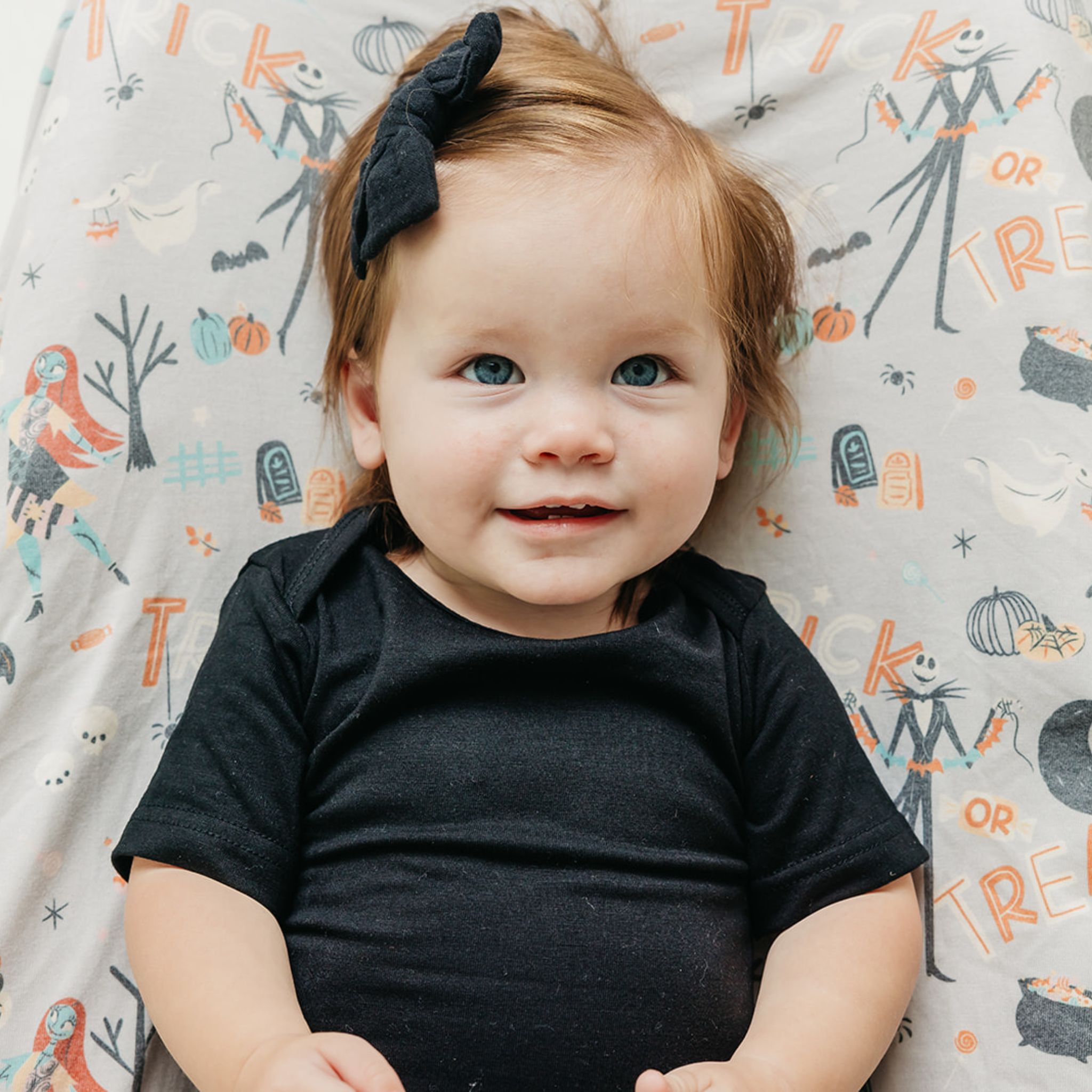 Premium Knit Diaper Changing Pad Cover - Nightmare Before Christmas