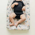 Premium Knit Diaper Changing Pad Cover - Nightmare Before Christmas