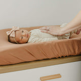 Premium Knit Diaper Changing Pad Cover - Pecan