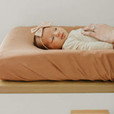 Premium Knit Diaper Changing Pad Cover - Pecan
