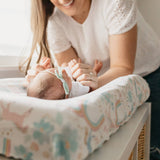 Premium Knit Diaper Changing Pad Cover - Whimsy