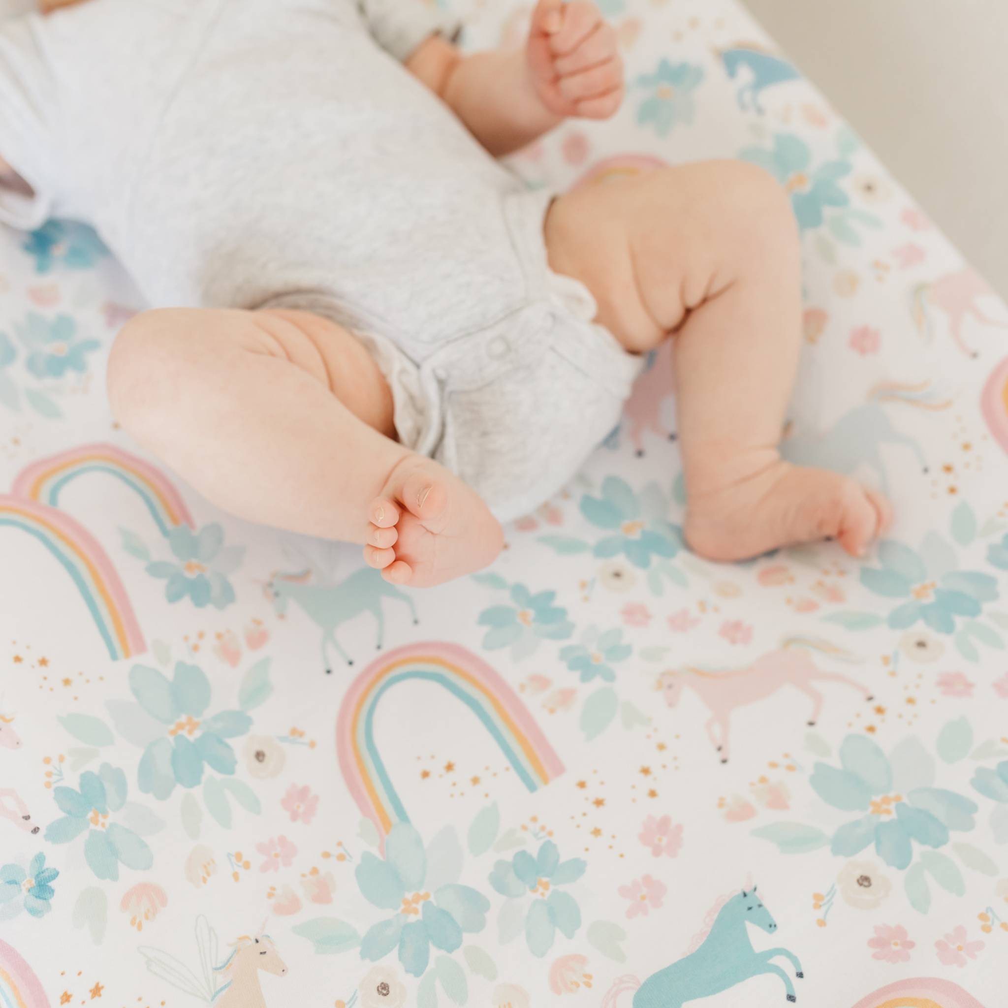 Premium Knit Diaper Changing Pad Cover - Whimsy