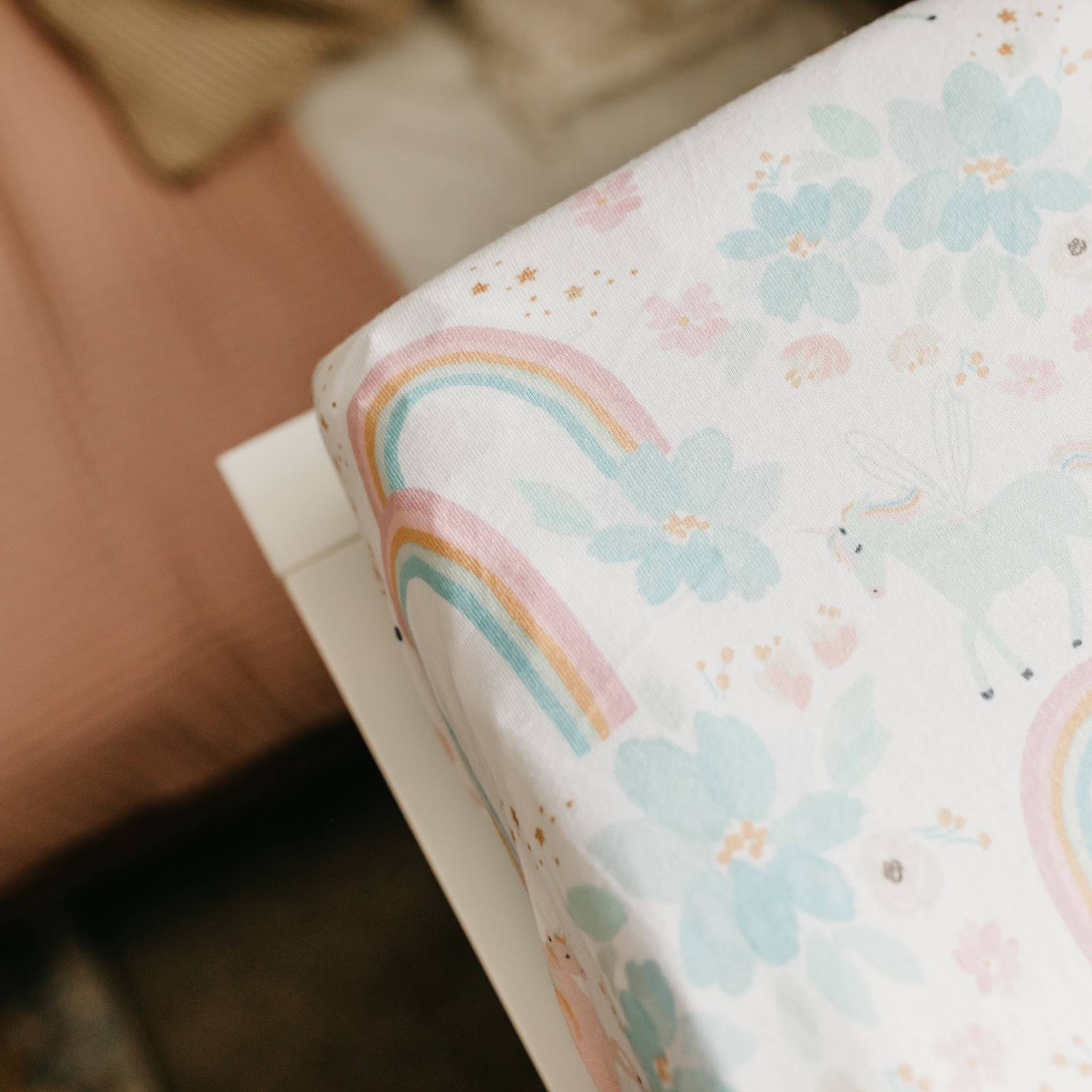 Premium Knit Diaper Changing Pad Cover - Whimsy