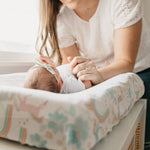 Premium Knit Diaper Changing Pad Cover - Whimsy