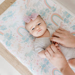 Premium Knit Diaper Changing Pad Cover - Whimsy