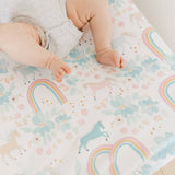 Premium Knit Diaper Changing Pad Cover - Whimsy