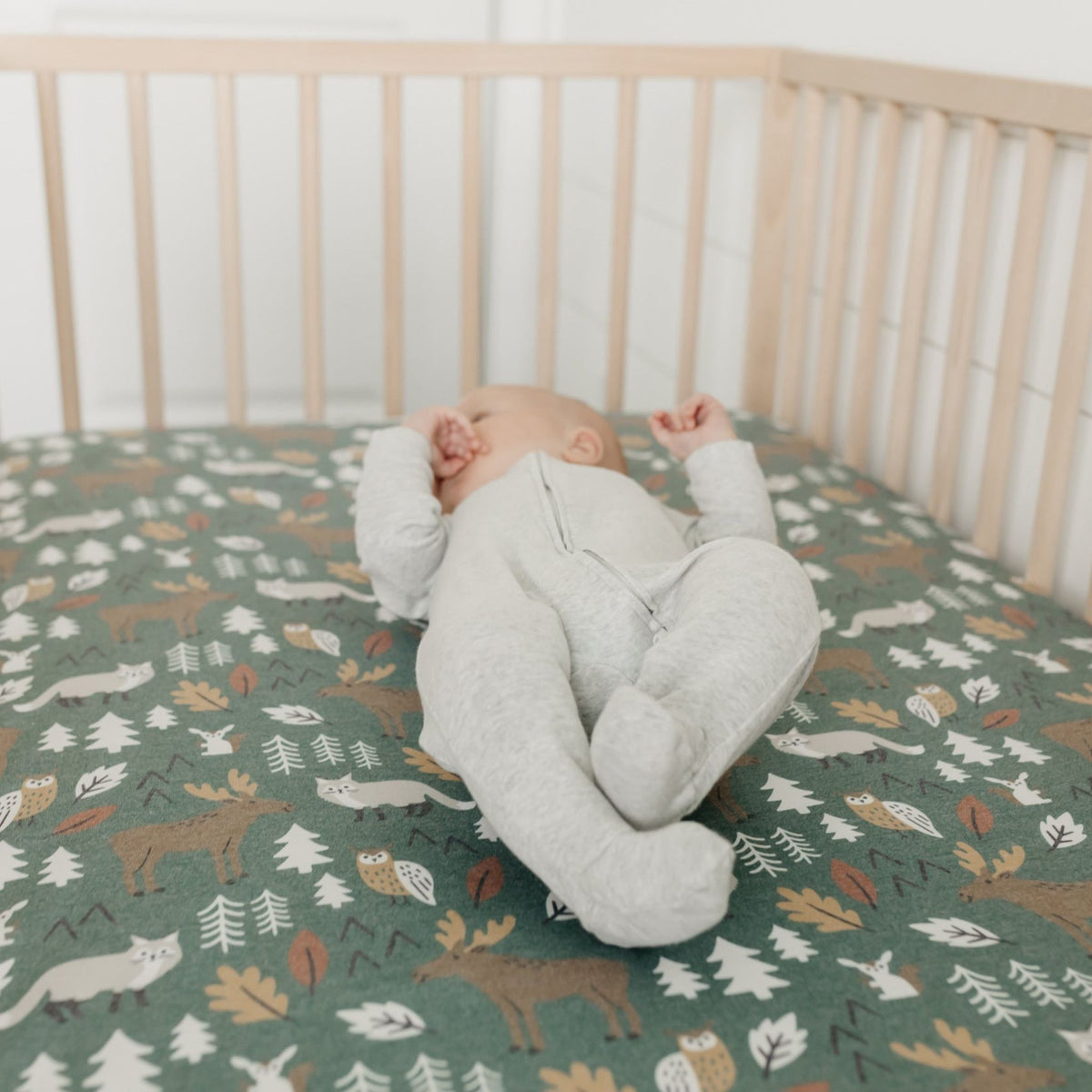 Premium Knit Fitted Crib Sheet - Atwood