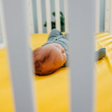 Premium Knit Fitted Crib Sheet - Banana