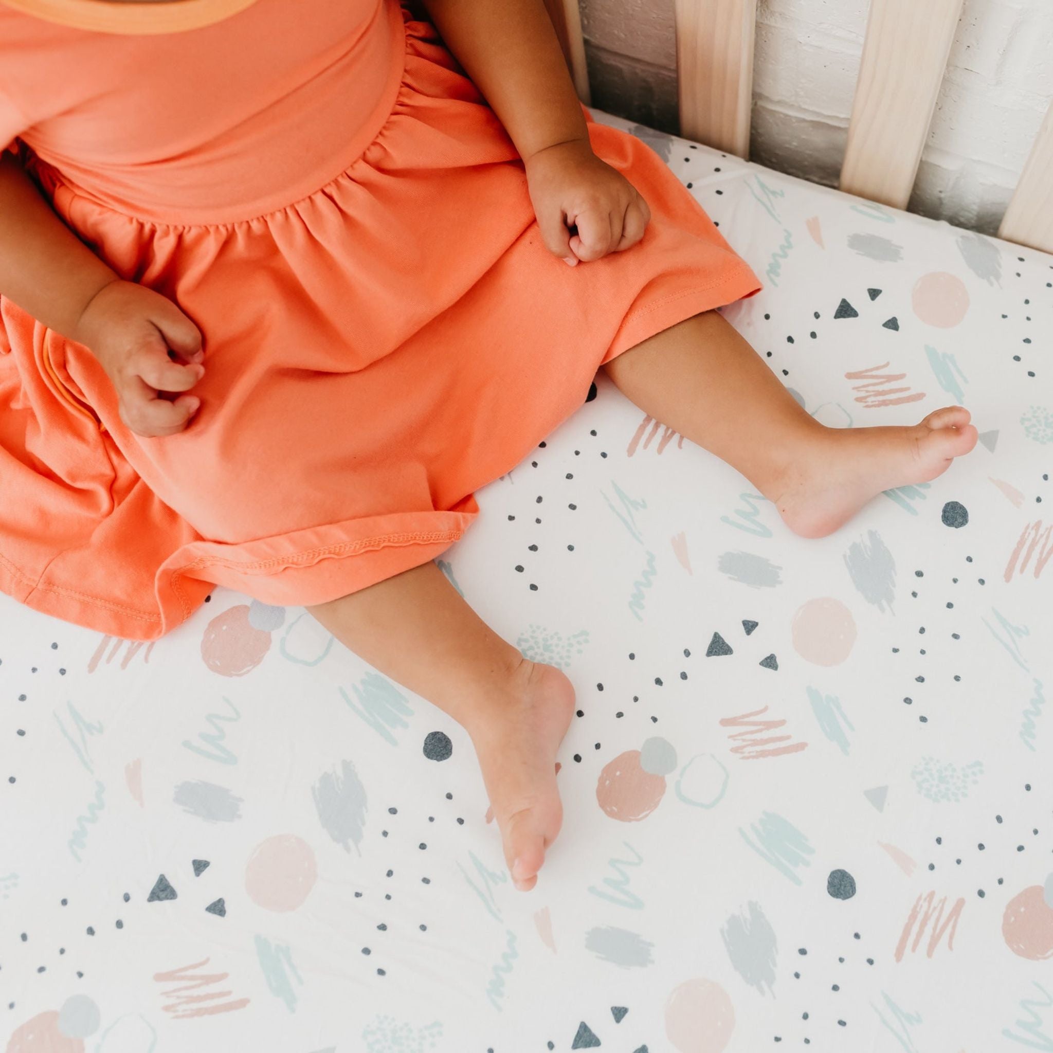 Premium Knit Fitted Crib Sheet - Bayside