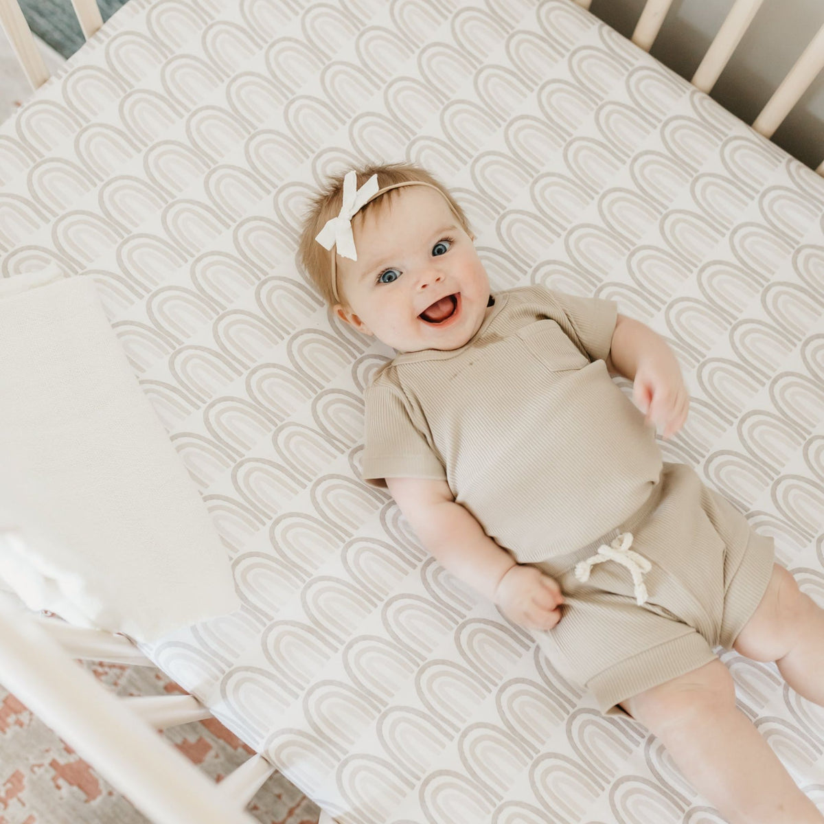 Premium Knit Fitted Crib Sheet - Bliss