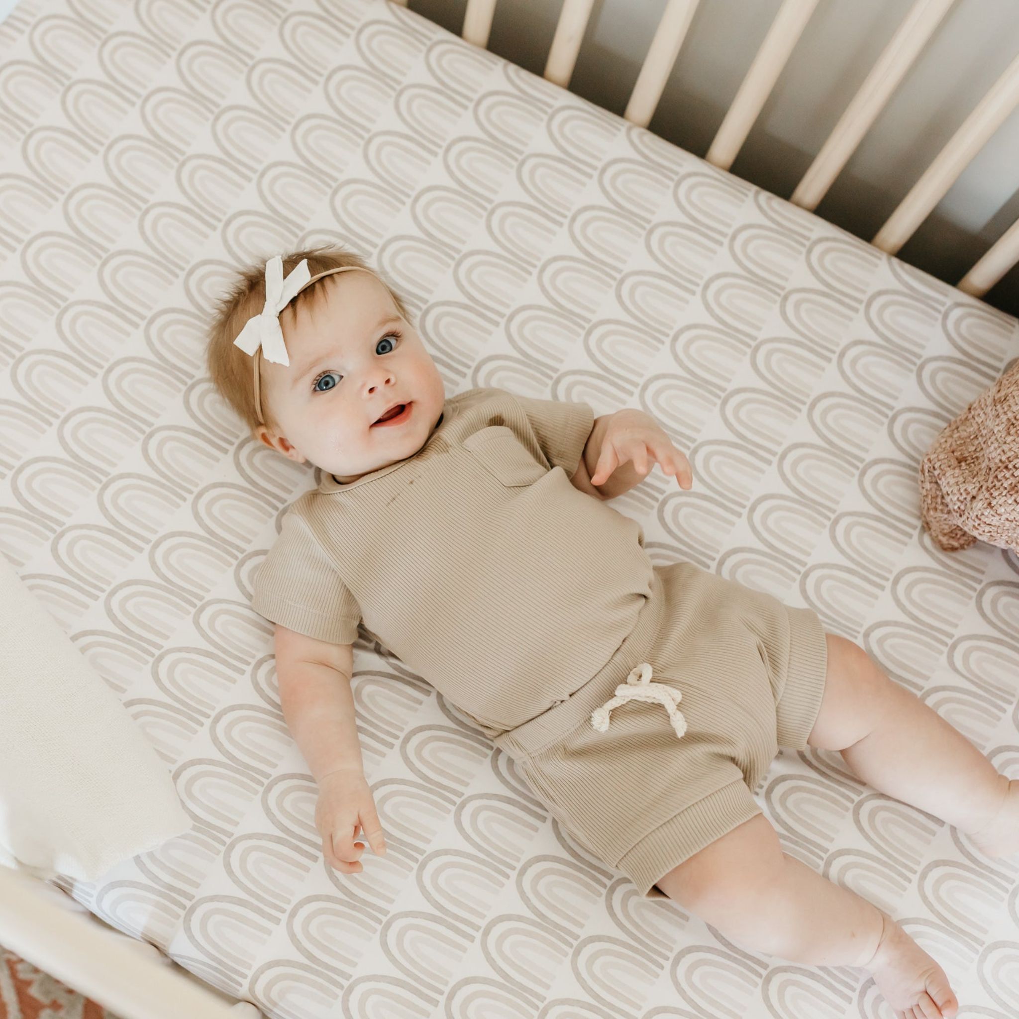 Premium Knit Fitted Crib Sheet - Bliss