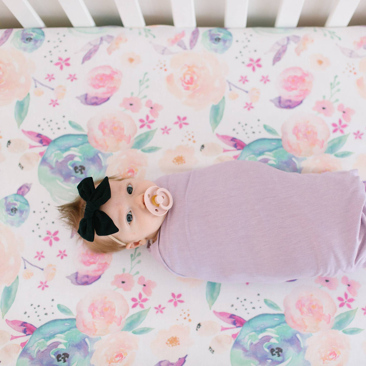 Premium Knit Fitted Crib Sheet - Bloom