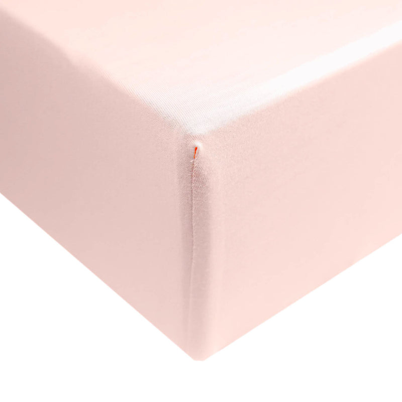 Premium Knit Fitted Crib Sheet - Blush