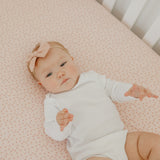 Premium Knit Fitted Crib Sheet - Dottie