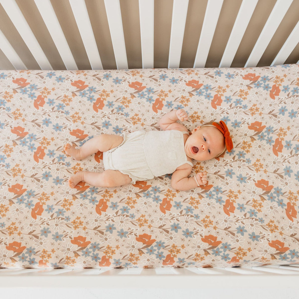 Premium Knit Fitted Crib Sheet - Eden