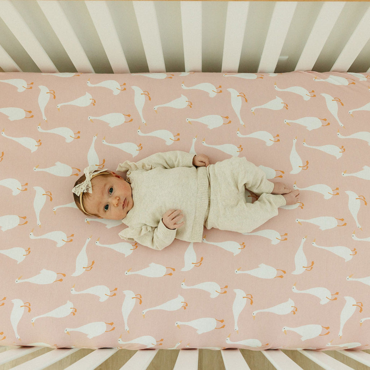 Premium Knit Fitted Crib Sheet - Goosie