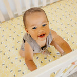 Premium Knit Fitted Crib Sheet - Honeycomb