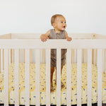 Premium Knit Fitted Crib Sheet - Honeycomb