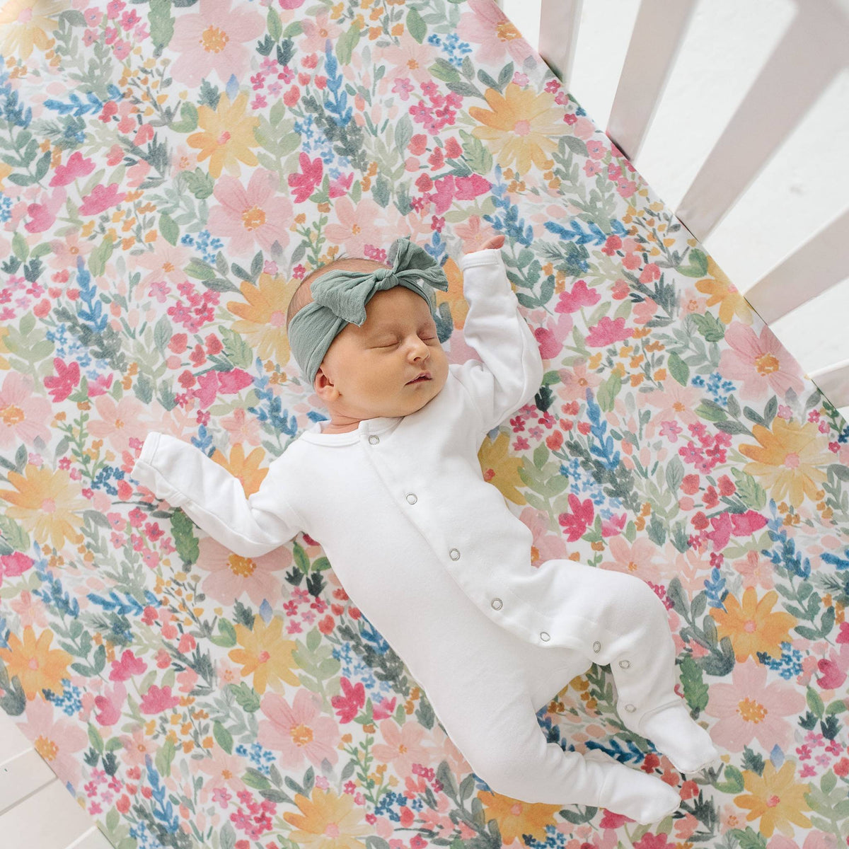 Premium Knit Fitted Crib Sheet - Lark