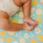 Premium Knit Fitted Crib Sheet - Lemon