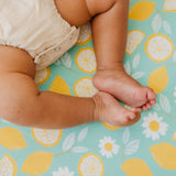 Premium Knit Fitted Crib Sheet - Lemon