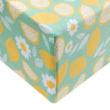 Premium Knit Fitted Crib Sheet - Lemon