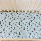Premium Knit Fitted Crib Sheet - Leo