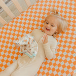 Premium Knit Fitted Crib Sheet - Mickey Mouse Check