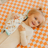 Premium Knit Fitted Crib Sheet - Mickey Mouse Check