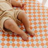 Premium Knit Fitted Crib Sheet - Mickey Mouse Check